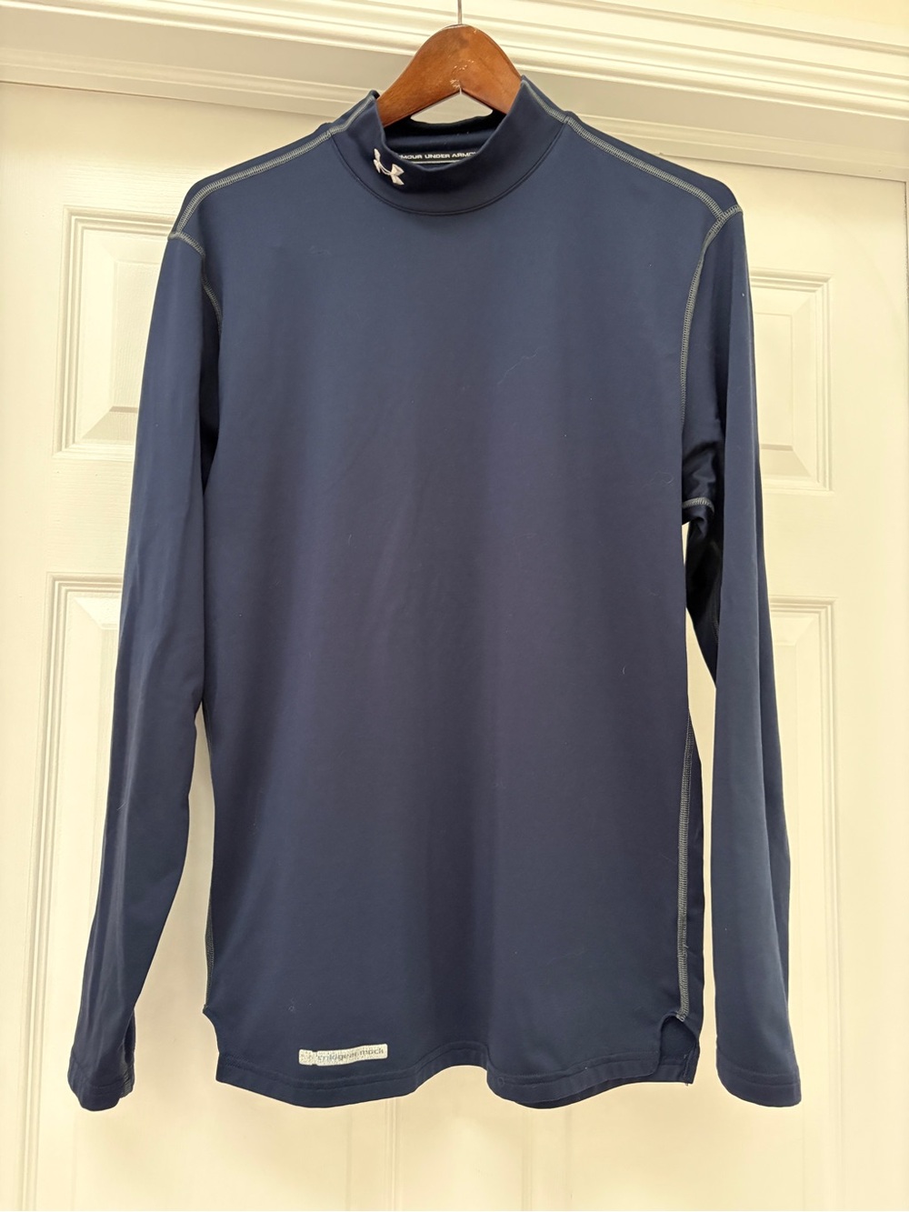 Under Armour Navy Mock Neck Compression Top